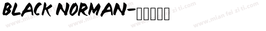 Black norman字体转换
